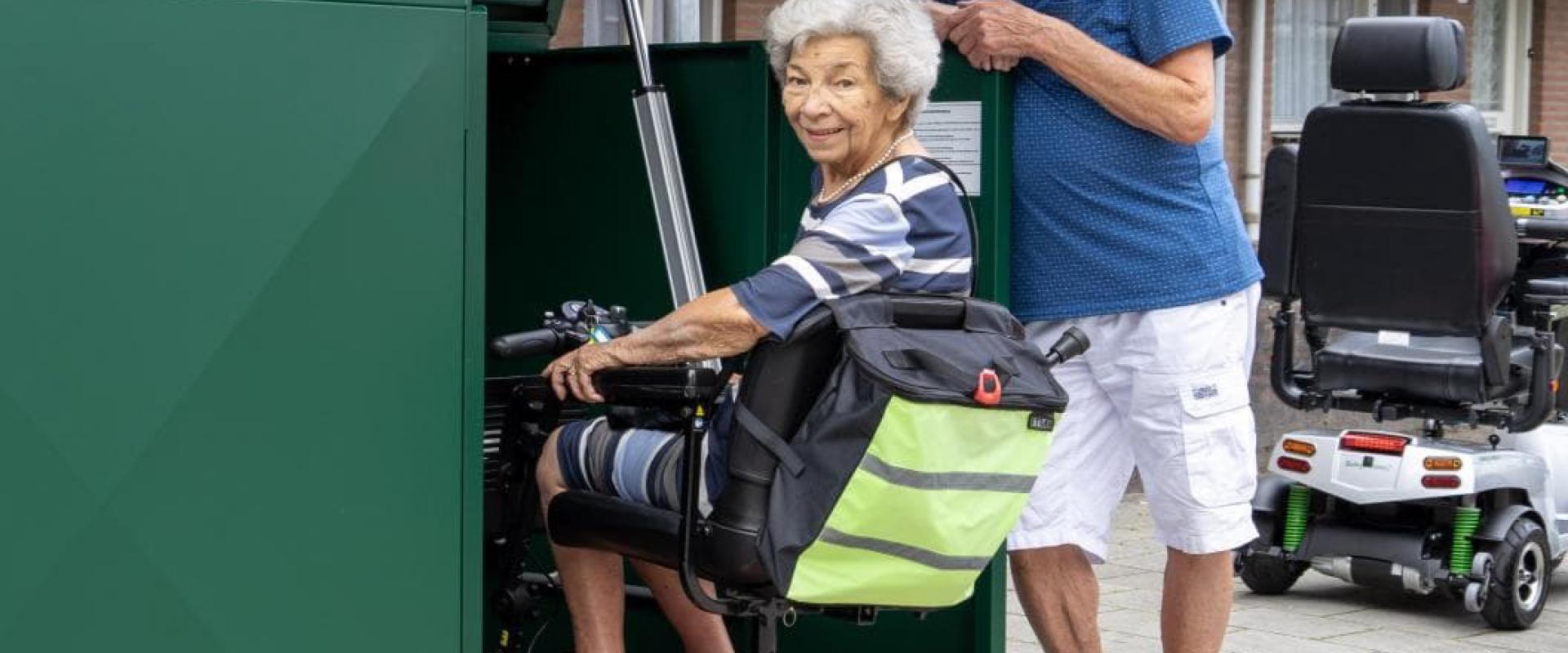 Scootmobielberging in uitzending Doe Maar Duurzaam op RTL Z